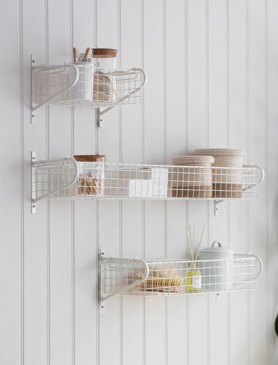 Wirework Basket Shelf - Lily White - Medium 4 Wirework Basket Shelf - Lily White - Medium - Image 2