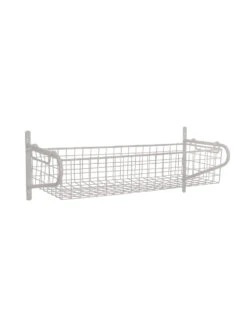 Wirework Basket Shelf - Lily White - Medium 8 Wirework Basket Shelf - Lily White - Medium -Modern Living Shop HBLW02 portrait 8 46577.1638543030