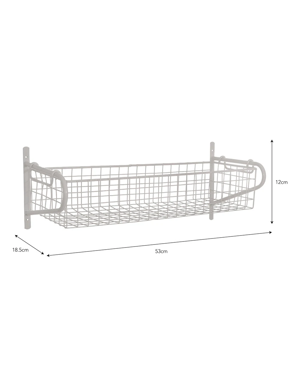 Wirework Basket Shelf - Lily White - Medium 6 Wirework Basket Shelf - Lily White - Medium - Image 4