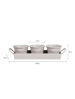 Set Of 3 Pots On A Tray -Modern Living Shop HPCH02 portrait 9 93809.1638541815