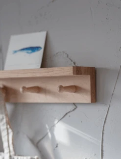 Hambledon Peg Rail Shelf - 3 Peg -Modern Living Shop HPOA01 portrait 2 53964.1638469275