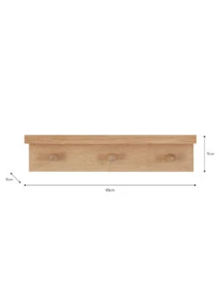 Hambledon Peg Rail Shelf - 3 Peg -Modern Living Shop HPOA01 portrait 9 26367.1638469277