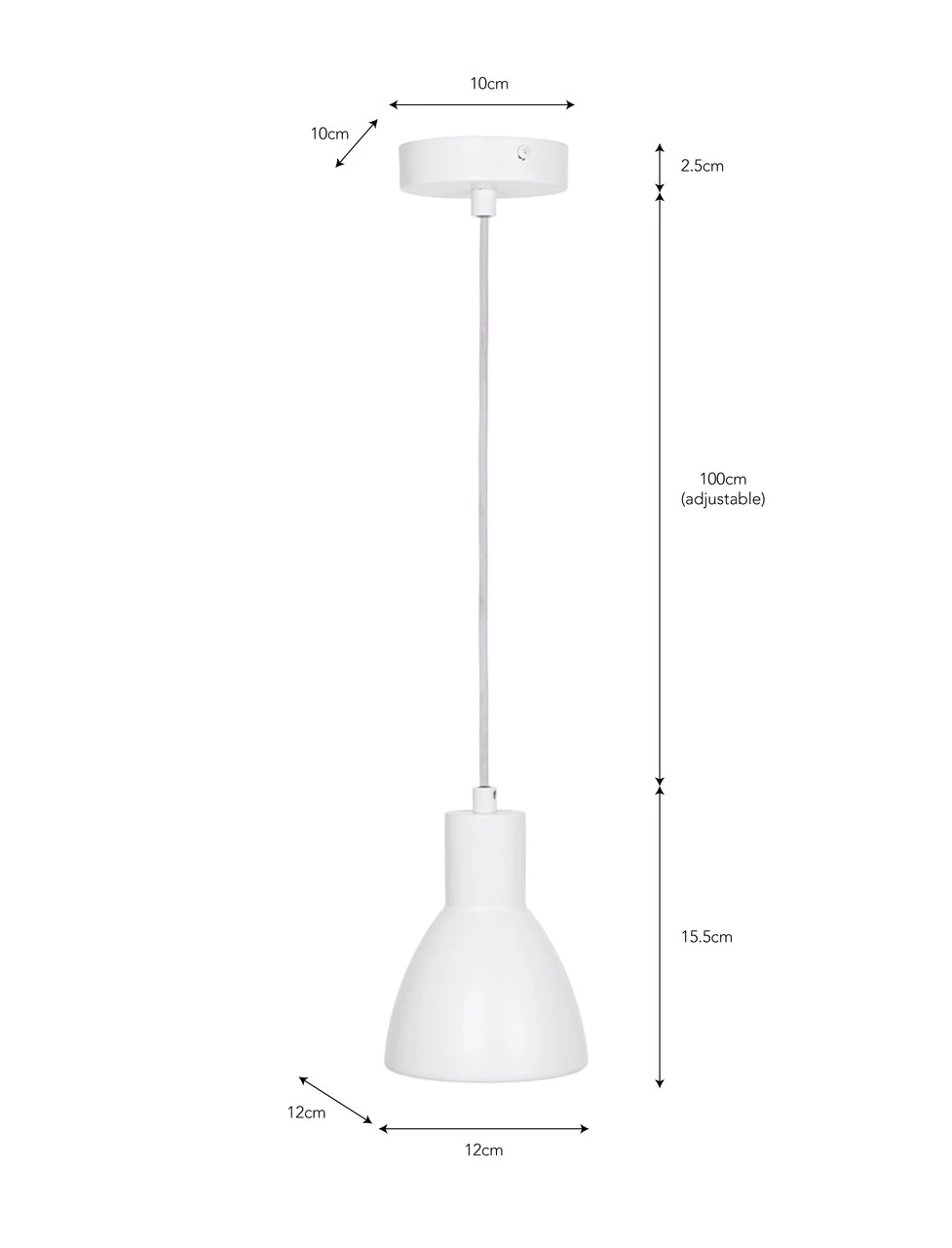 Bankside Pendant Light - Chalk 6 Bankside Pendant Light - Chalk - Image 4