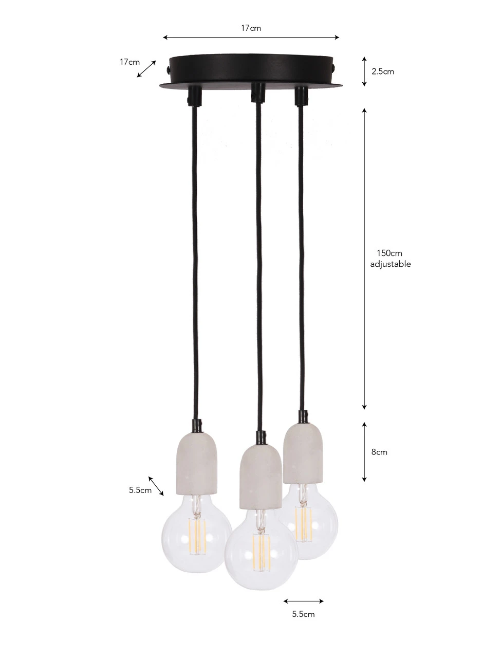Carnaby Pendant Light - 3 Pendant 7 Carnaby Pendant Light - 3 Pendant - Image 5