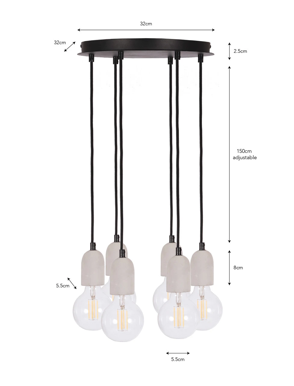 Carnaby Pendant Light - 6 Pendant 7 Carnaby Pendant Light - 6 Pendant - Image 5
