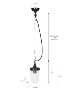 Harbour Outdoor Pendant Light - Carbon -Modern Living Shop LACN28 portrait 9 69716.1667384136