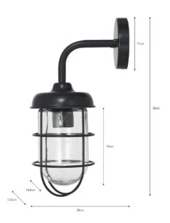 Harbour Wall Light - Carbon -Modern Living Shop LACN40 portrait 9 25739.1638532932