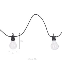 Solar Festoon Classic Lights - 10 Bulbs -Modern Living Shop LAFE11 portrait 9 48895.1638469842
