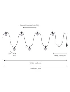 Festoon Linear Lights - Smoked - 20 Bulbs -Modern Living Shop LAFE21 portrait 9 78243.1652081232