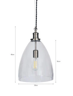 Hoxton Bullet Pendant Light - Satin Nickel -Modern Living Shop LAHO05 portrait 9 06128.1638535327
