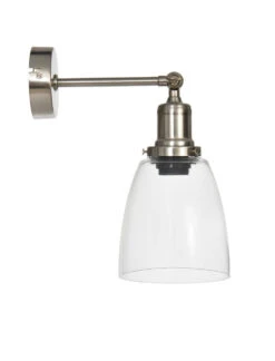 Hoxton Dome Wall Light - Satin Nickel -Modern Living Shop LAHO13 portrait 8 72732.1638535343