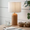 Kingsbury Oak Table Lamp - White -Modern Living Shop LAKB03 portrait 1 14953.1638470022