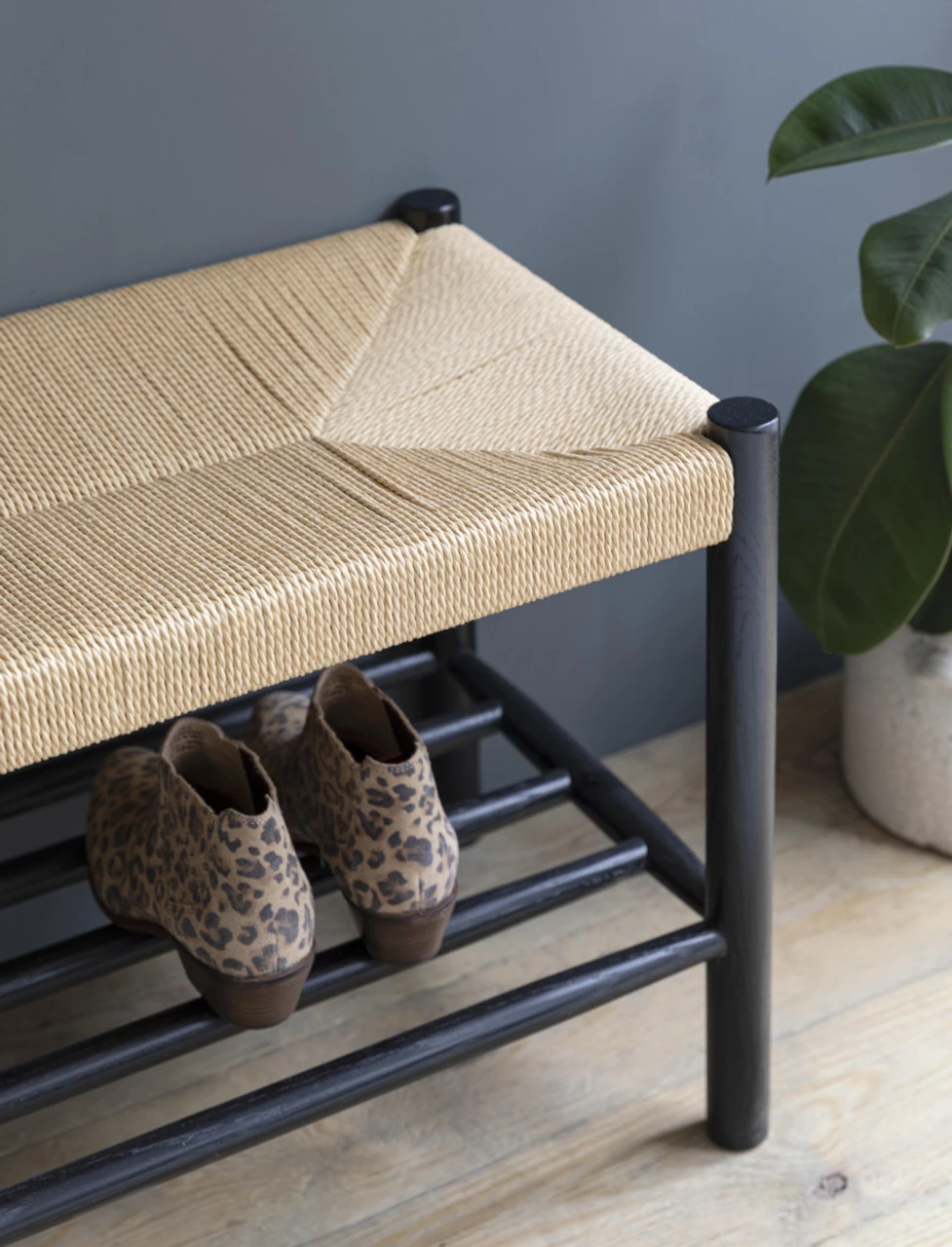 Longworth Hallway Bench - Black - Image 2