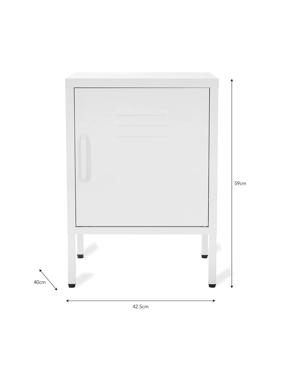 Right Marlborough Locker - Small - Lily White 5 Right Marlborough Locker - Small - Lily White - Image 3