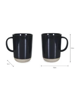 Pair Of Tall Holwell Mugs - Carbon -Modern Living Shop MGCN03 portrait 9 09548.1661952236