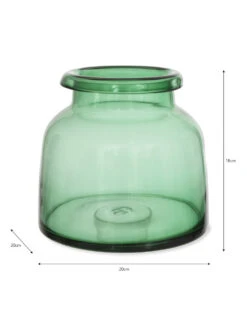 Mickleton Vase - Forest Green - Small 9 Mickleton Vase - Forest Green - Small -Modern Living Shop MVGL04 portrait 9 13136.1646063419