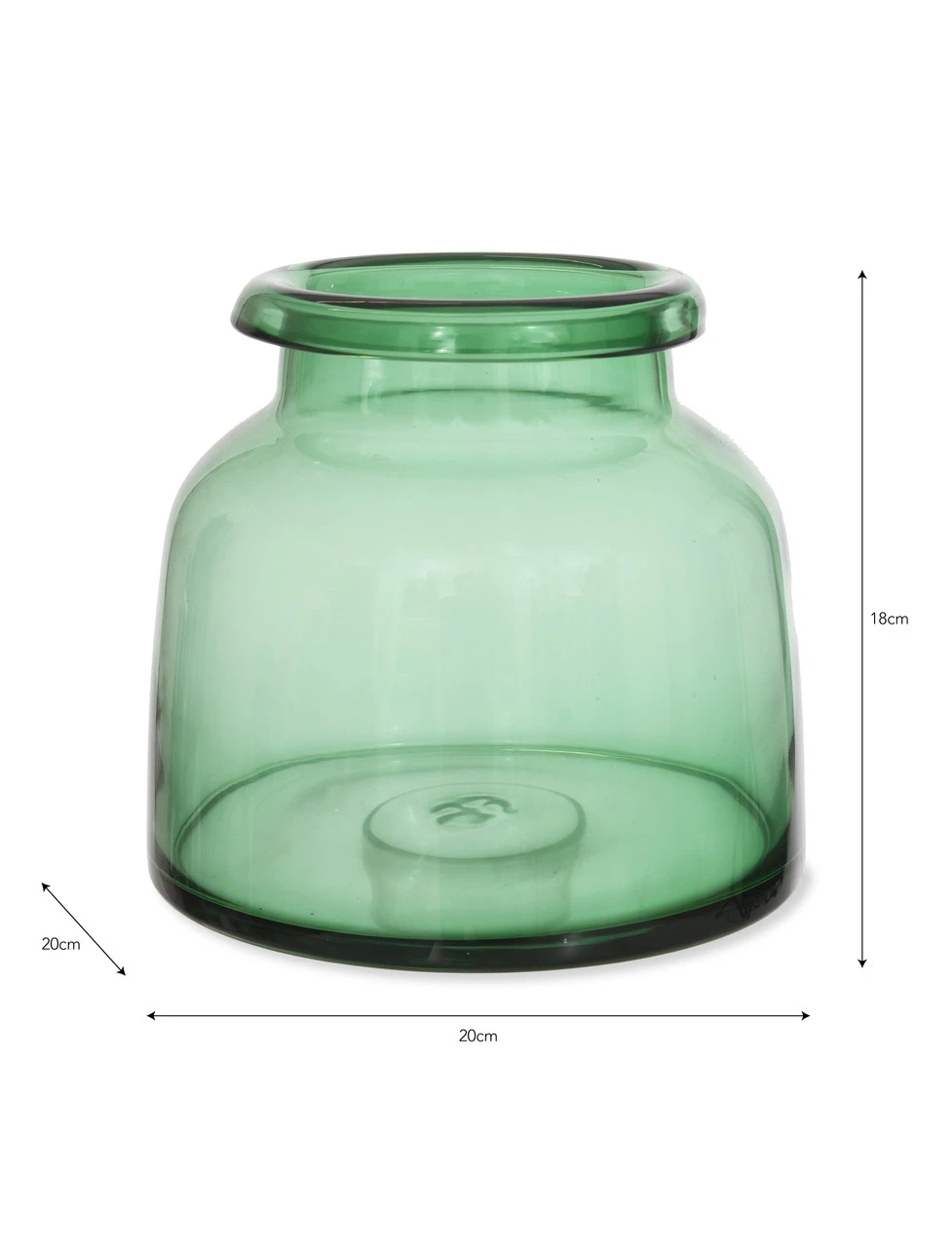 Mickleton Vase - Forest Green - Small 6 Mickleton Vase - Forest Green - Small - Image 4