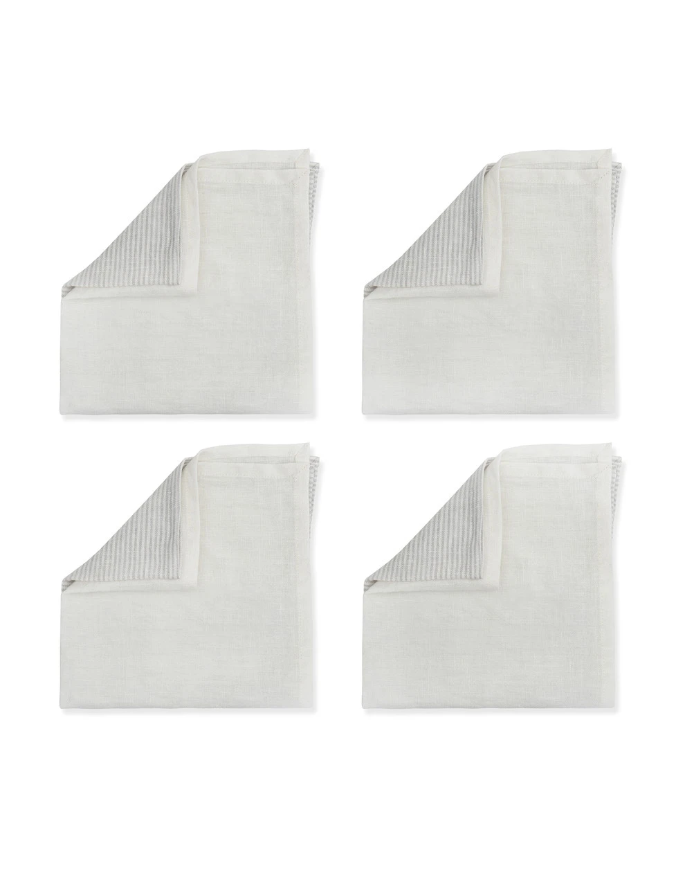 Set Of 4 Hazleton Napkins - Flint 4 Set Of 4 Hazleton Napkins - Flint - Image 2