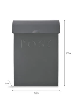 Original Post Box - Charcoal -Modern Living Shop PBCO01 portrait 9 71454.1638475532