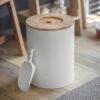 Kinloch Pet Bin - Medium - Lily White -Modern Living Shop PBLW02 portrait 1 28640.1638477079