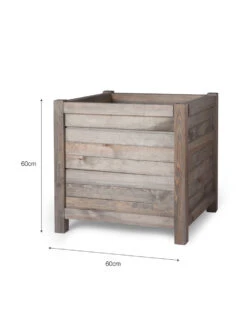 Square Wooden Planter - 60cm -Modern Living Shop PLAW02 portrait 9 66485.1638477208