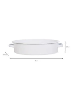 Enamel Roasting Dish - Oval 13 Enamel Roasting Dish - Oval -Modern Living Shop RDEN01 portrait 9 82790.1638480024
