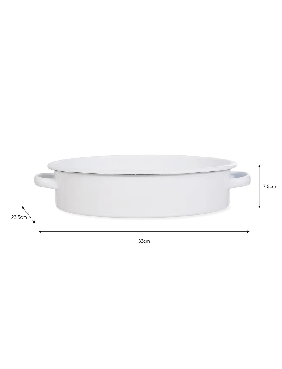 Enamel Roasting Dish - Oval 8 Enamel Roasting Dish - Oval - Image 6