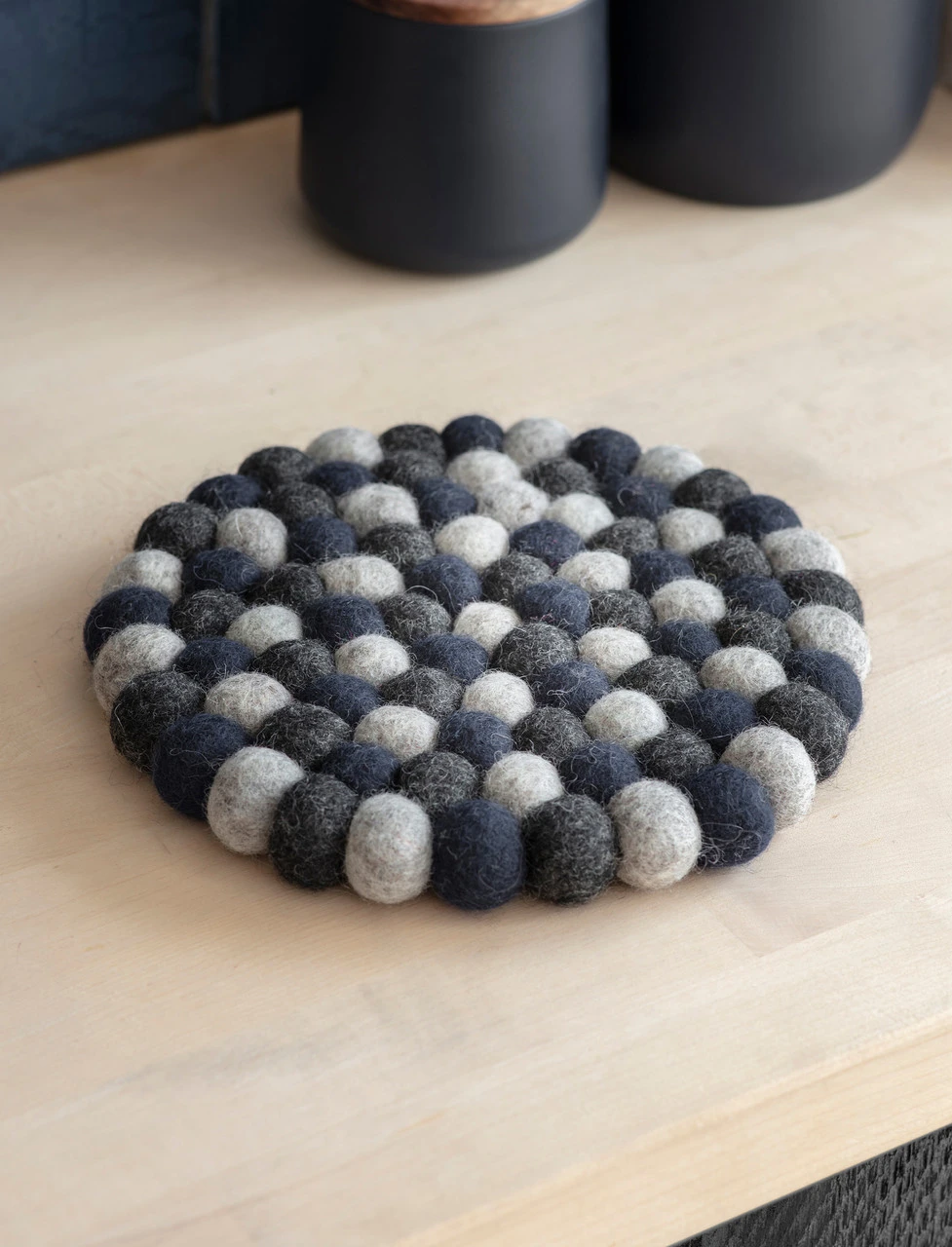 Southwold Round Trivet - Ink 3 Southwold Round Trivet - Ink