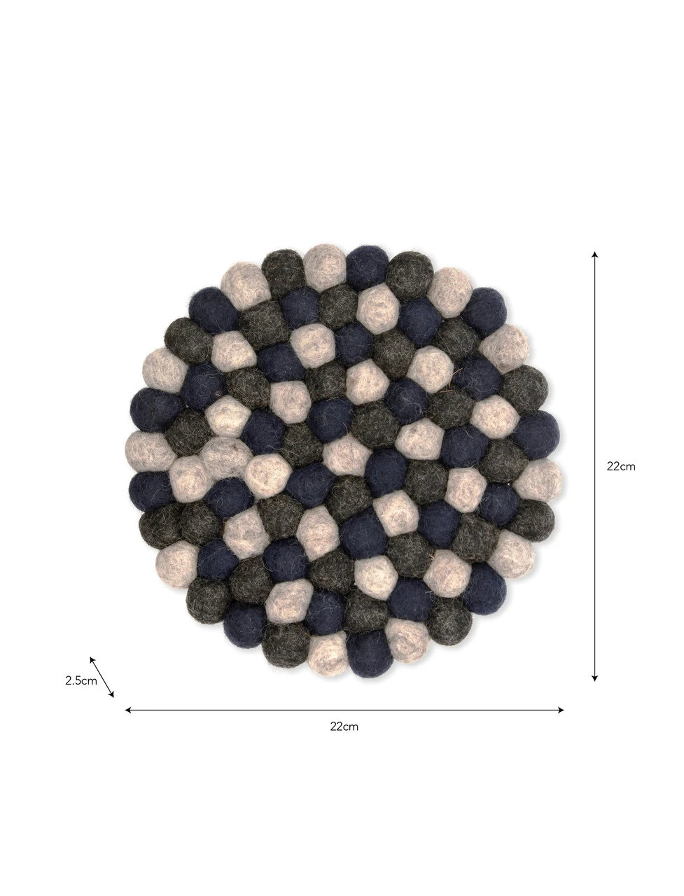 Southwold Round Trivet - Ink 6 Southwold Round Trivet - Ink - Image 4