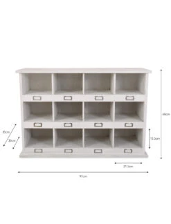 Chedworth Shoe Locker - Whitewash - Large -Modern Living Shop SLWO06 portrait 9 68739.1638483214