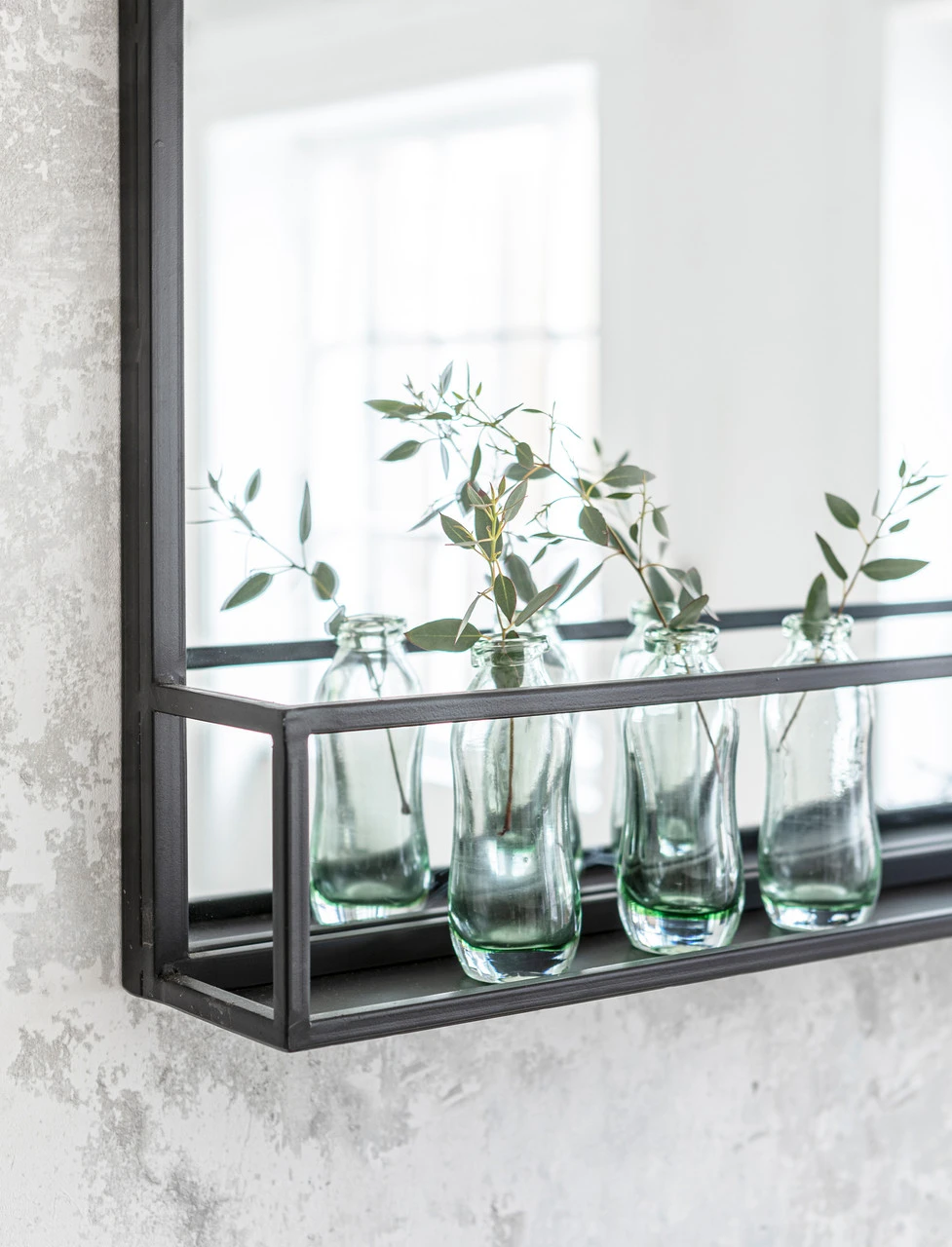 Sapperton Wide Mirror With Shelf - Black 4 Sapperton Wide Mirror With Shelf - Black - Image 2