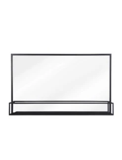 Sapperton Wide Mirror With Shelf - Black 9 Sapperton Wide Mirror With Shelf - Black -Modern Living Shop SMSW01 portrait 8 88626.1646064652