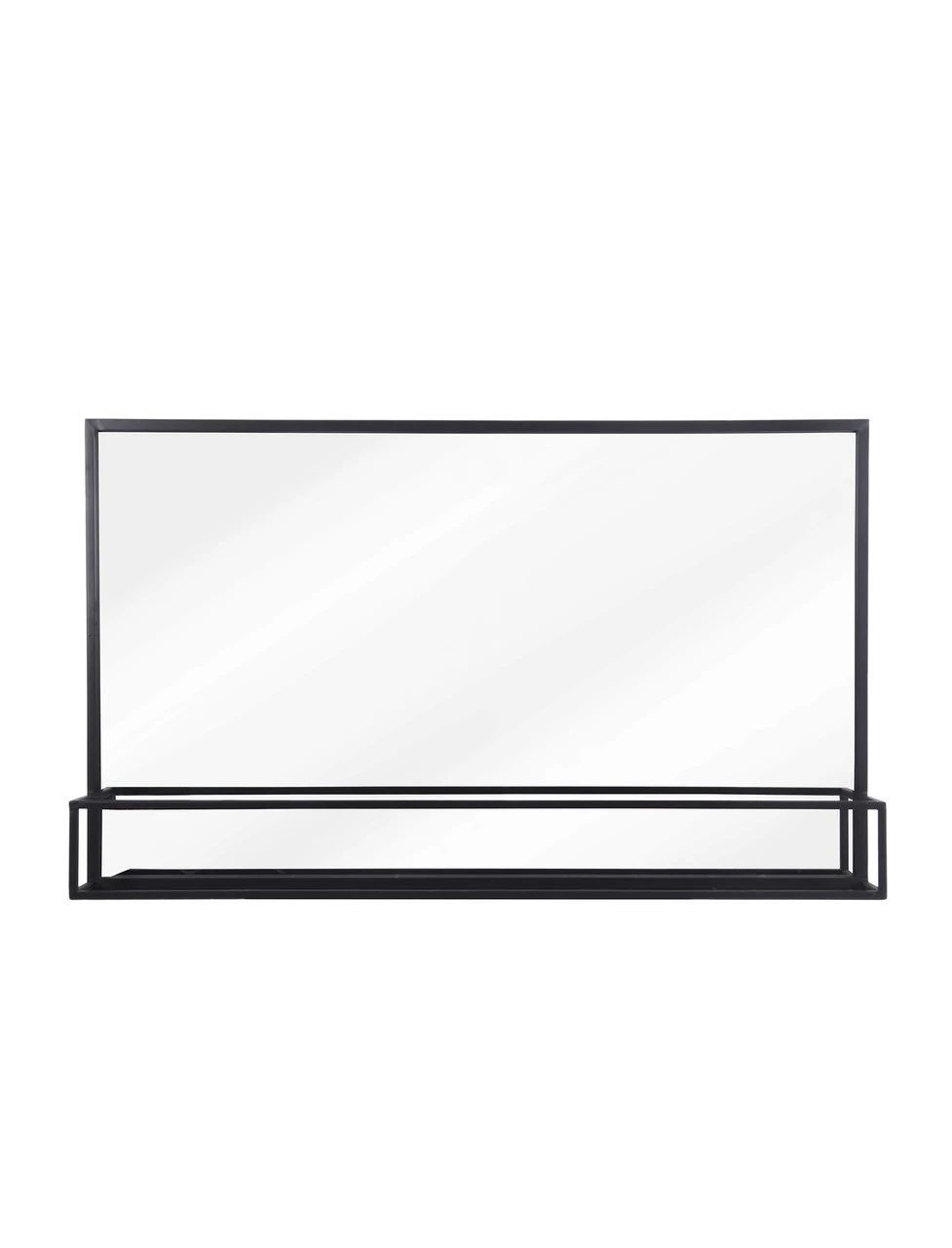 Sapperton Wide Mirror With Shelf - Black 6 Sapperton Wide Mirror With Shelf - Black - Image 4