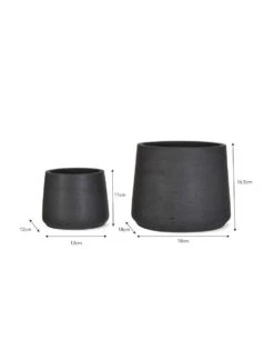 Set Of 2 Stratton Tapered Pots - Carbon -Modern Living Shop SPCN01 portrait 9 48269.1638483639