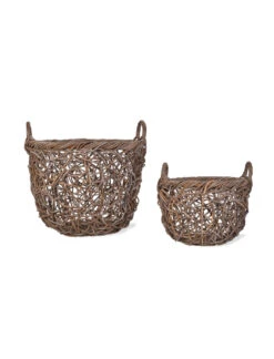 Set Of 2 Tangled Weave Baskets -Modern Living Shop Set of 2 Tangled Wave Baskets BARA36 95233.1674664022