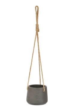 Stratton Hanging Pot - Small - Carbon 7 Stratton Hanging Pot - Small - Carbon -Modern Living Shop Stratton Hanging Pot Small in Carbon Cement HPCN02 38753.1650888019
