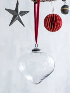 Hailes Teardrop Bauble - Large - Clear