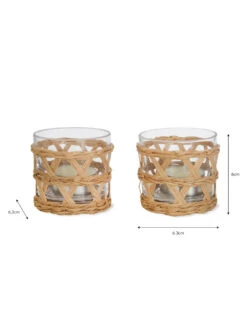 Pair Of Portmore Tealight Holders -Modern Living Shop THGL01 portrait 9 84964.1638484993