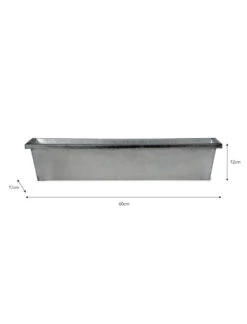 Plant Trough - Galvanised Steel - 60cm 7 Plant Trough - Galvanised Steel - 60cm -Modern Living Shop TRGA03 portrait 9 27812.1638485178