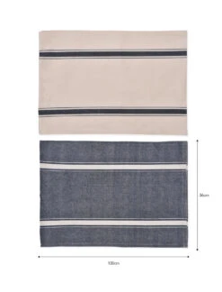 Set Of 2 Looped Tea Towels - Ink -Modern Living Shop TTIK01 portrait 9 15530.1638485512