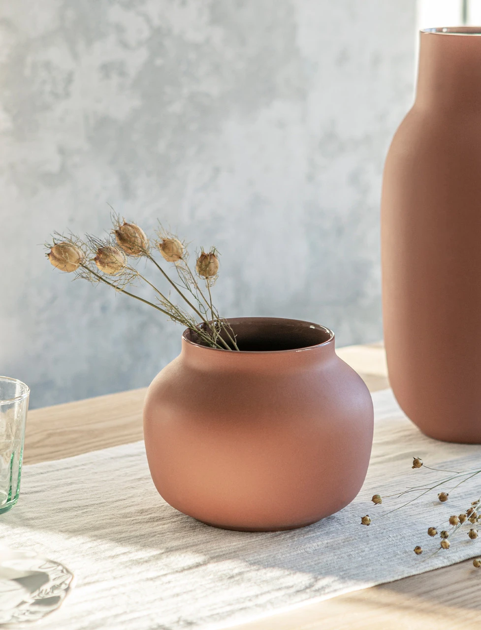 Ombersley Vase - Brick - Short 3 Ombersley Vase - Brick - Short