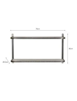 Farringdon Double Wall Shelf -Modern Living Shop WSST01 portrait 9 88989.1638490276